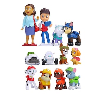 Foto 1 | Venta Internacional - Figura De Acción Skye Ryder De La Patrulla Canina Con 6 Perros Y 5 Coches 3.5-6