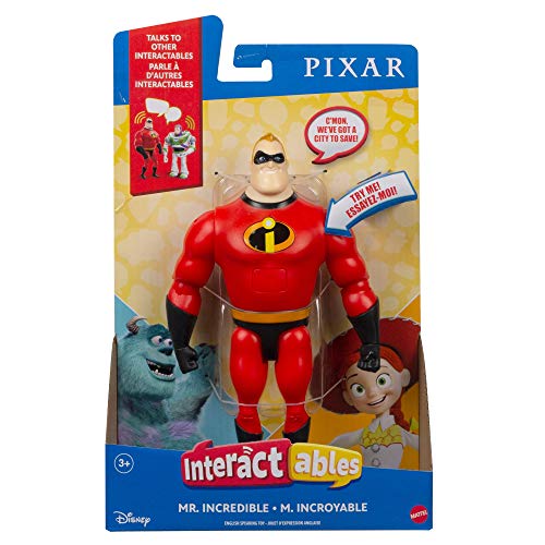Foto 7 pulgar | Venta Internacional - Figura De Acción Mattel Pixar Interactables Mr. Incredible