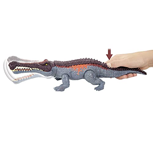 Foto 5 pulgar | Venta Internacional - Figura De Acción Mattel Jurassic World Massive Biters Sarcosuch