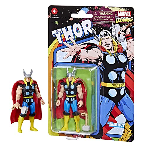 Foto 4 pulgar | Figura de Acción Thor 3.75" Marvel Legends Series Colección Retro 375 con Accesorio -Venta Internacional