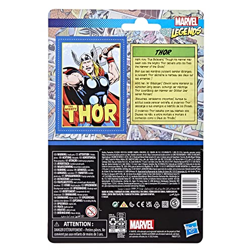 Foto 5 pulgar | Figura de Acción Thor 3.75" Marvel Legends Series Colección Retro 375 con Accesorio -Venta Internacional