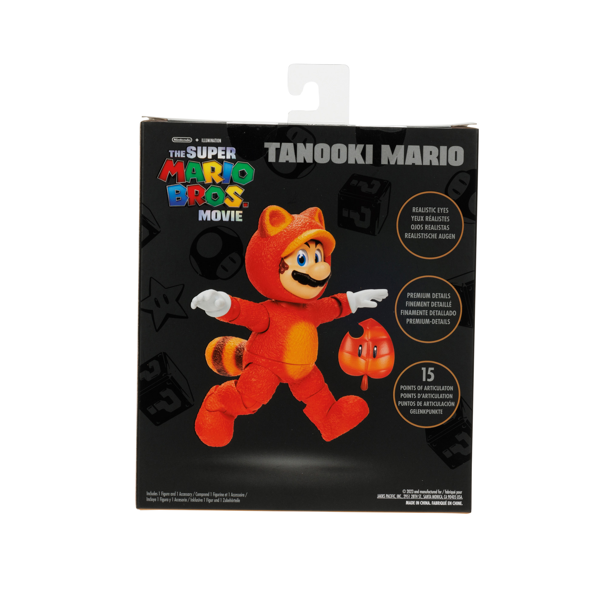 Foto 3 pulgar | Tanooki Mario Pelicula Nintendo 5 Pulgadas Figura Articulada