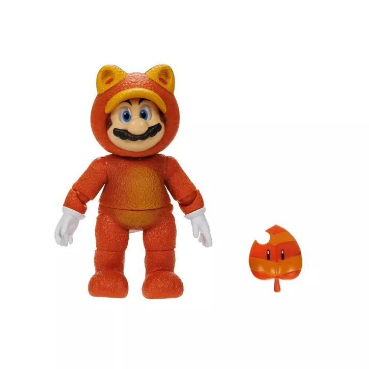 Foto 4 pulgar | Tanooki Mario Pelicula Nintendo 5 Pulgadas Figura Articulada