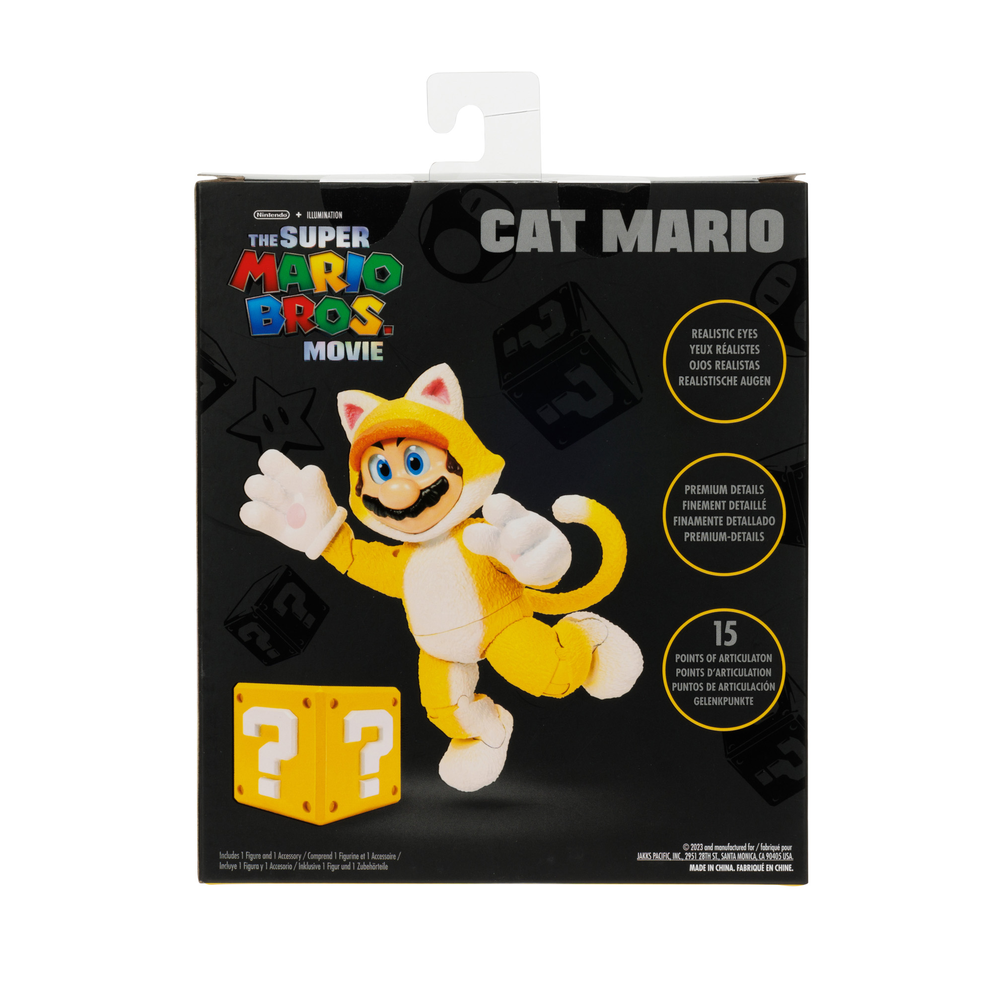 Foto 3 pulgar | Mario Gato Pelicula Nintendo 5 Pulgadas Figura Articulada