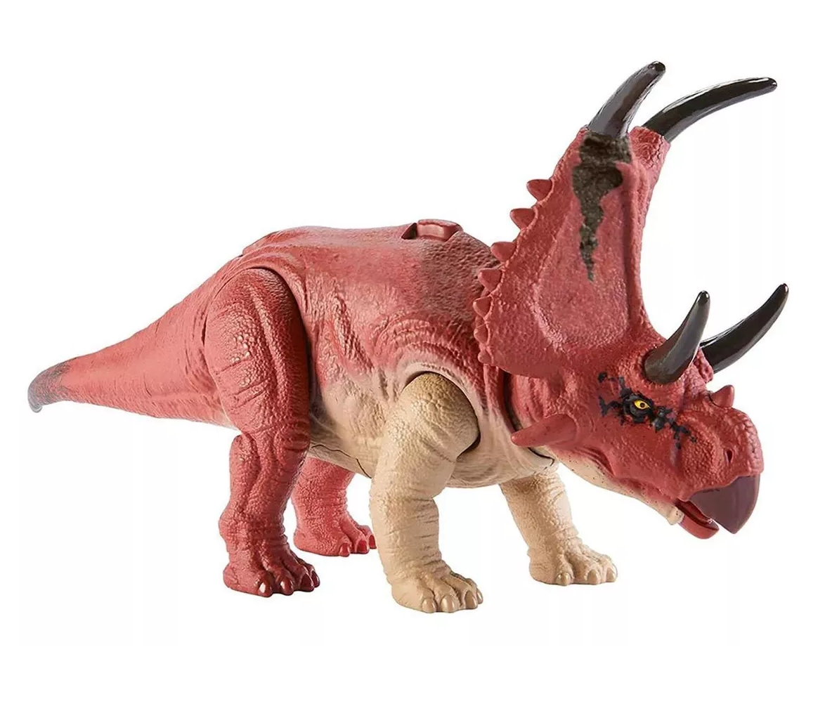 Foto 2 pulgar | Jurassic World Dino Trackers Diabloceratops, Rojo