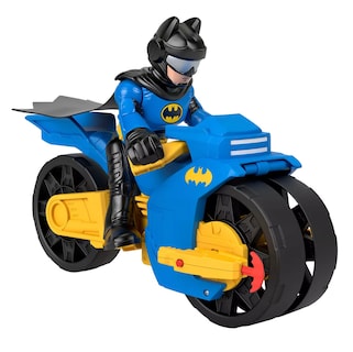 Foto 1 | Figura Batimoto Imaginext Dc Super Friends Xl Y Batman, Azul