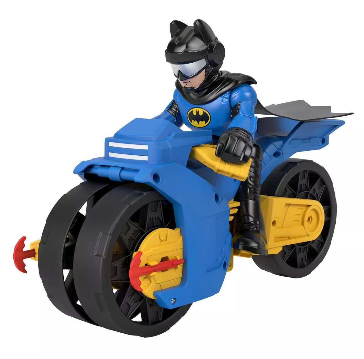 Foto 5 pulgar | Figura Batimoto Imaginext Dc Super Friends Xl Y Batman, Azul