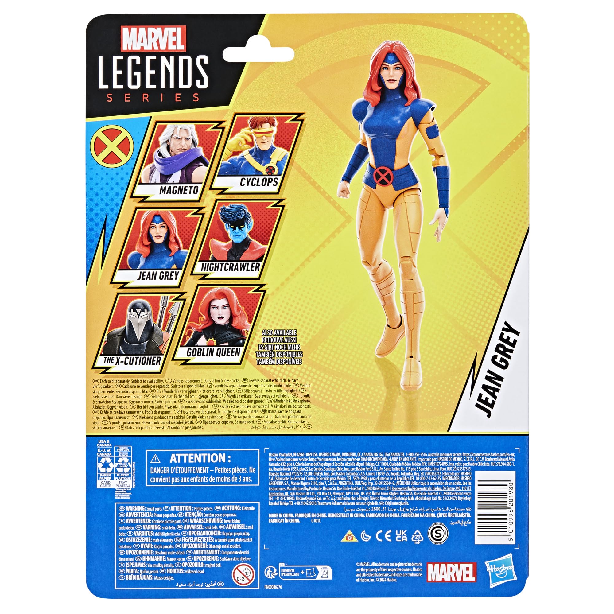 Foto 4 pulgar | Figura De Acción Marvel Legends Series Jean Grey X-men '97 - Venta Internacional.
