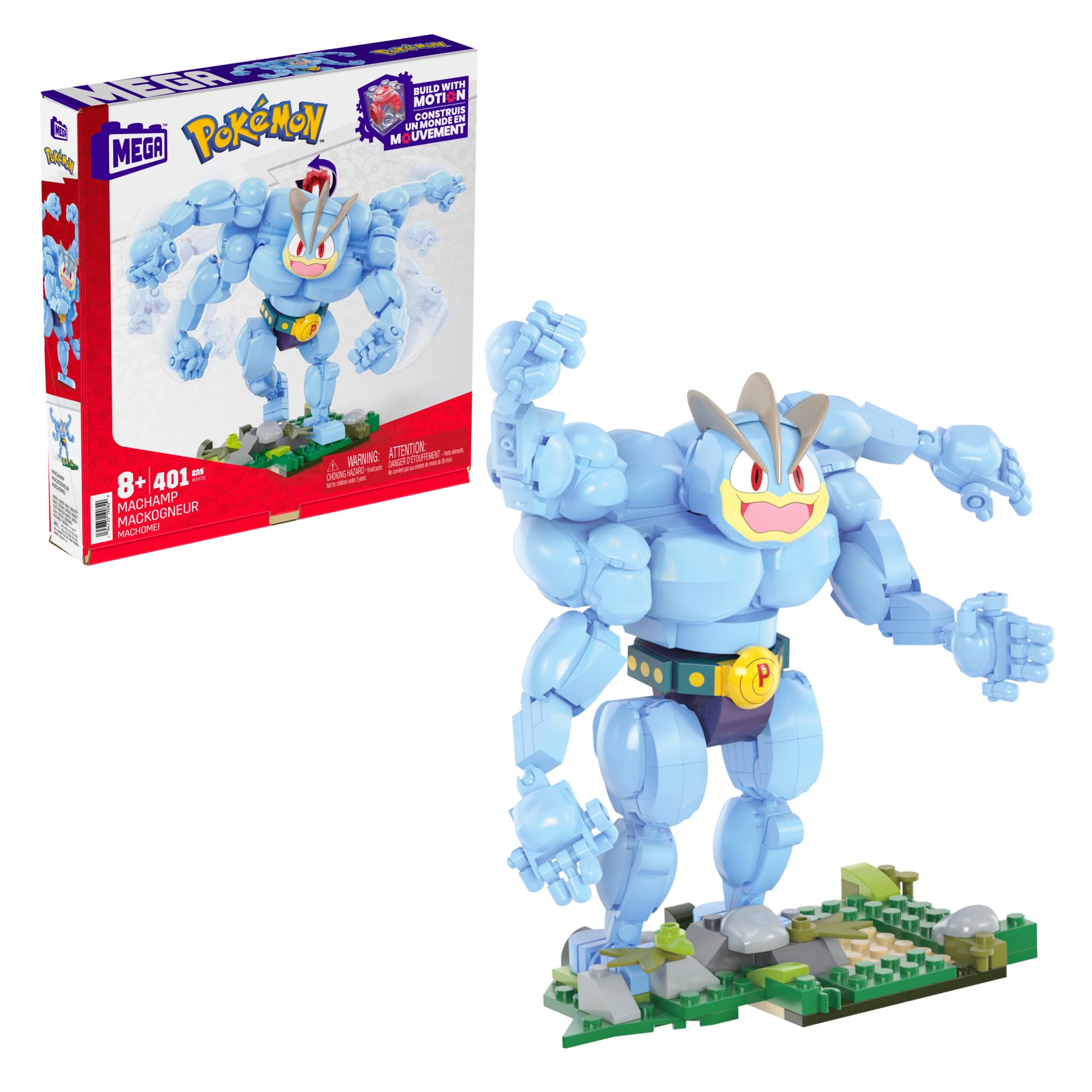 Foto 2 pulgar | Juguetes De Construcción De Figuras De Acción Mega Pokémon Machamp 399 Piezas - Venta Internacional.