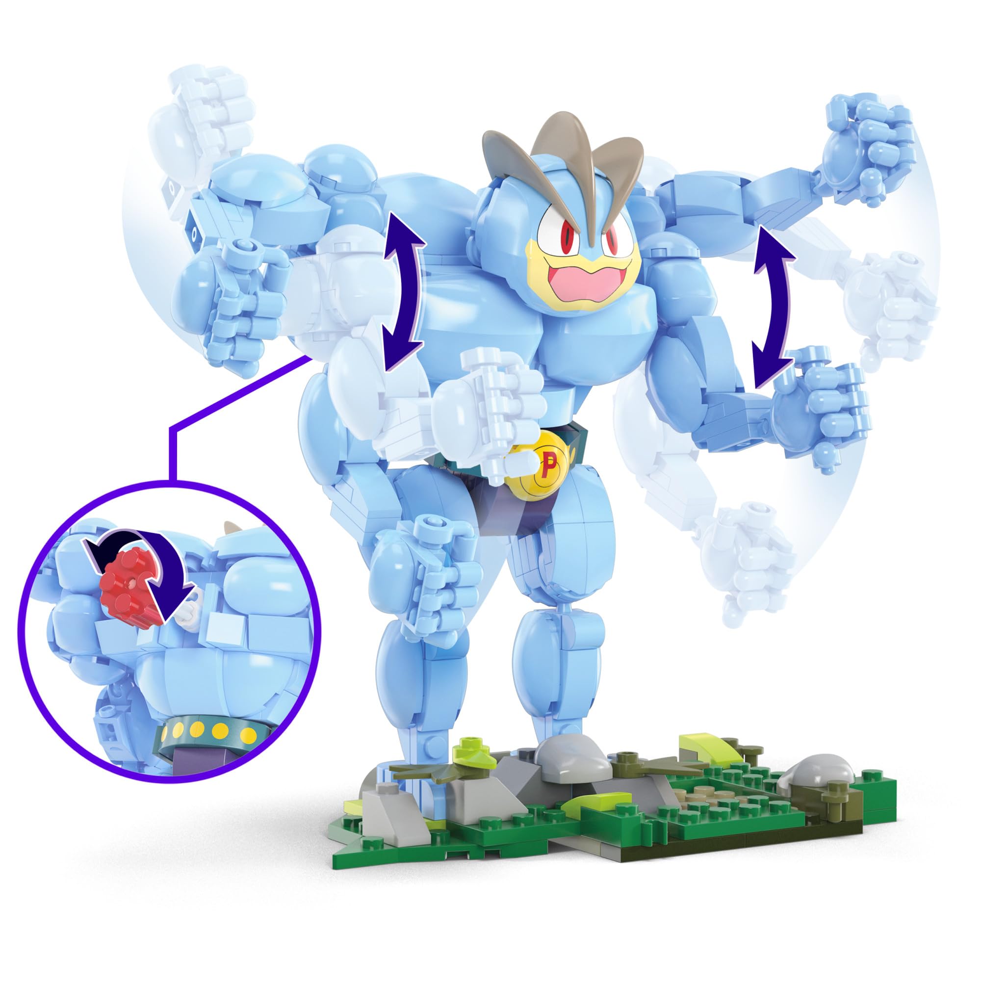 Foto 5 pulgar | Juguetes De Construcción De Figuras De Acción Mega Pokémon Machamp 399 Piezas - Venta Internacional.