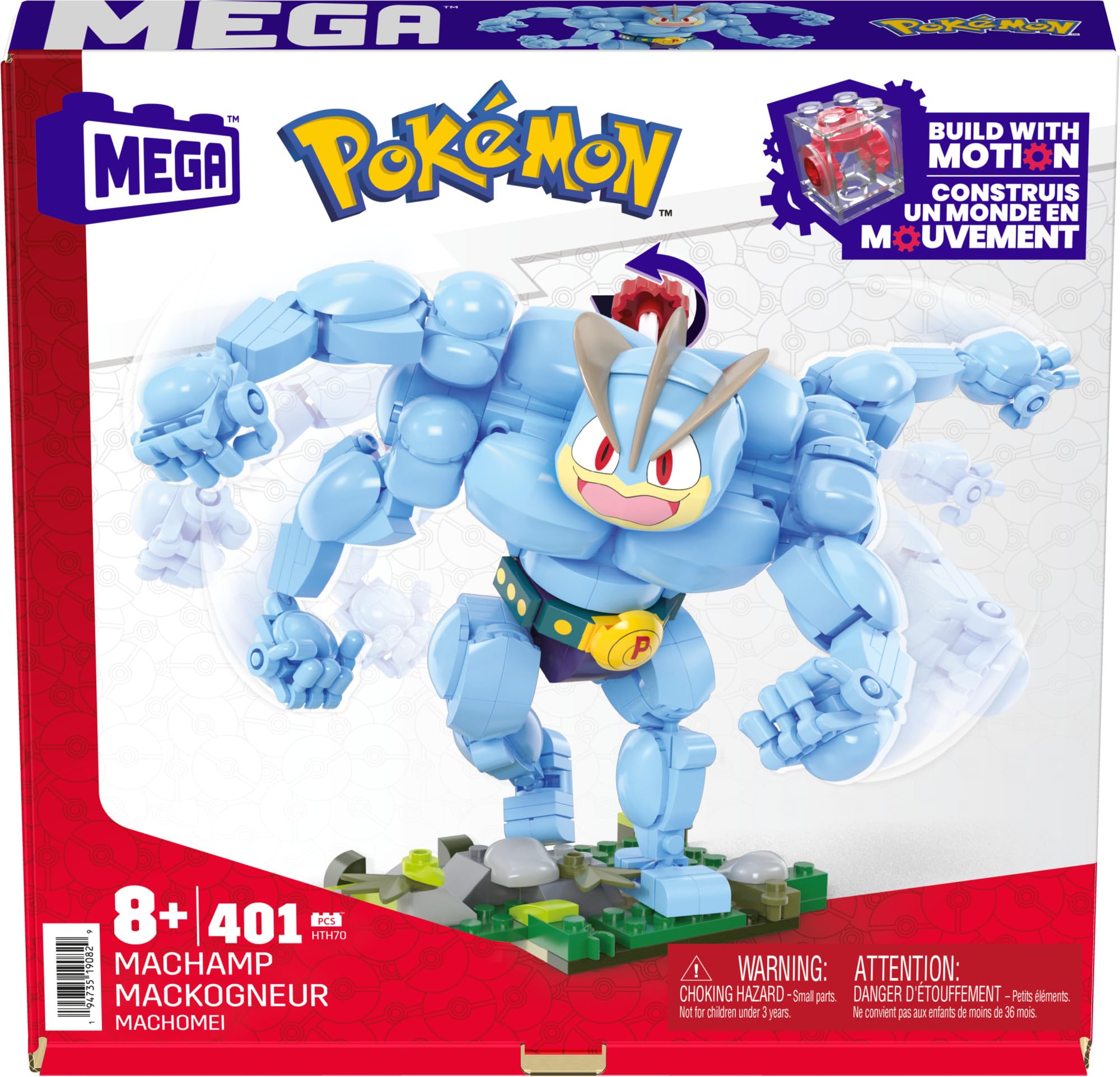 Foto 7 pulgar | Juguetes De Construcción De Figuras De Acción Mega Pokémon Machamp 399 Piezas - Venta Internacional.