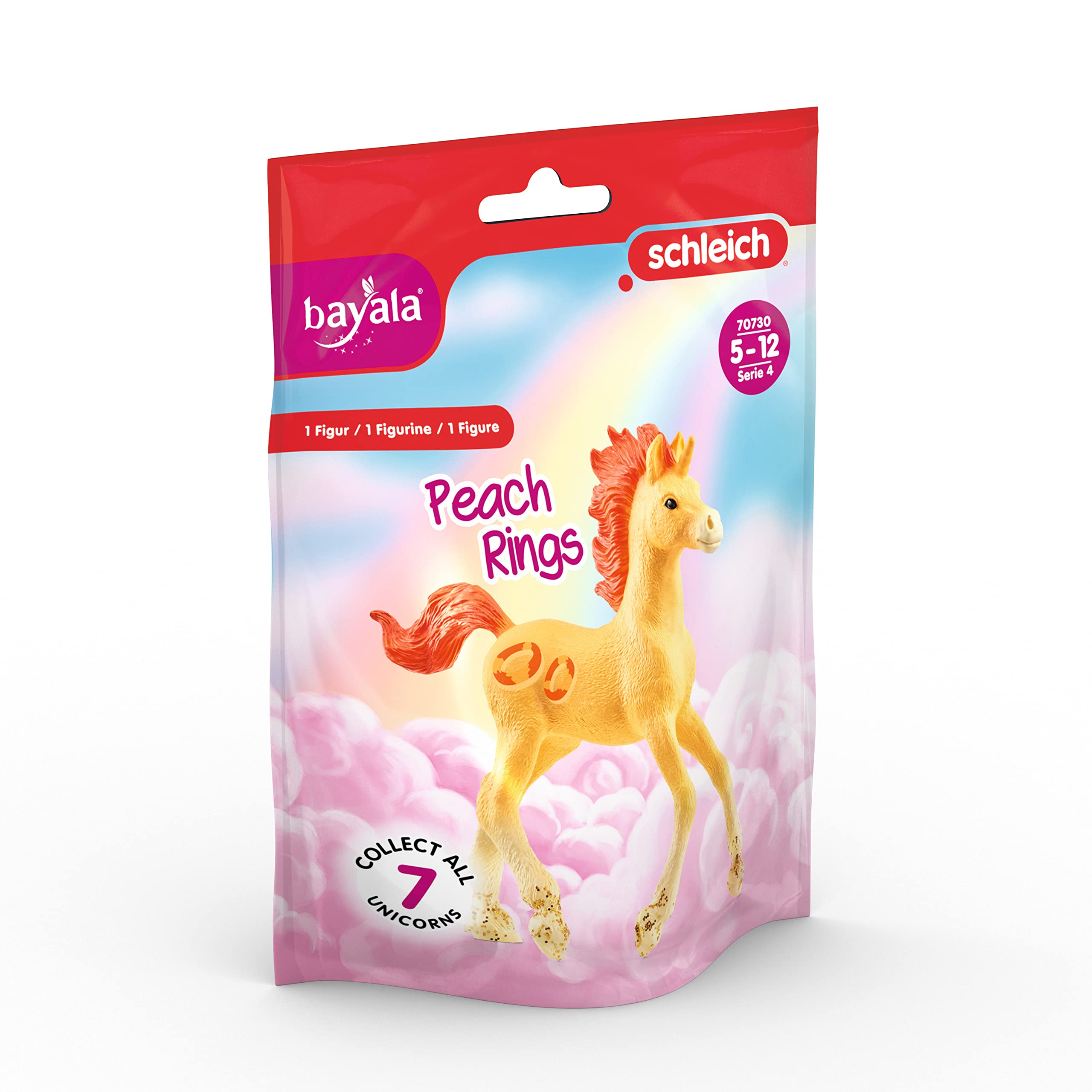 Foto 6 pulgar | Figura Coleccionable De Unicornio Schleich Peach Rings 5+ - Venta Internacional.