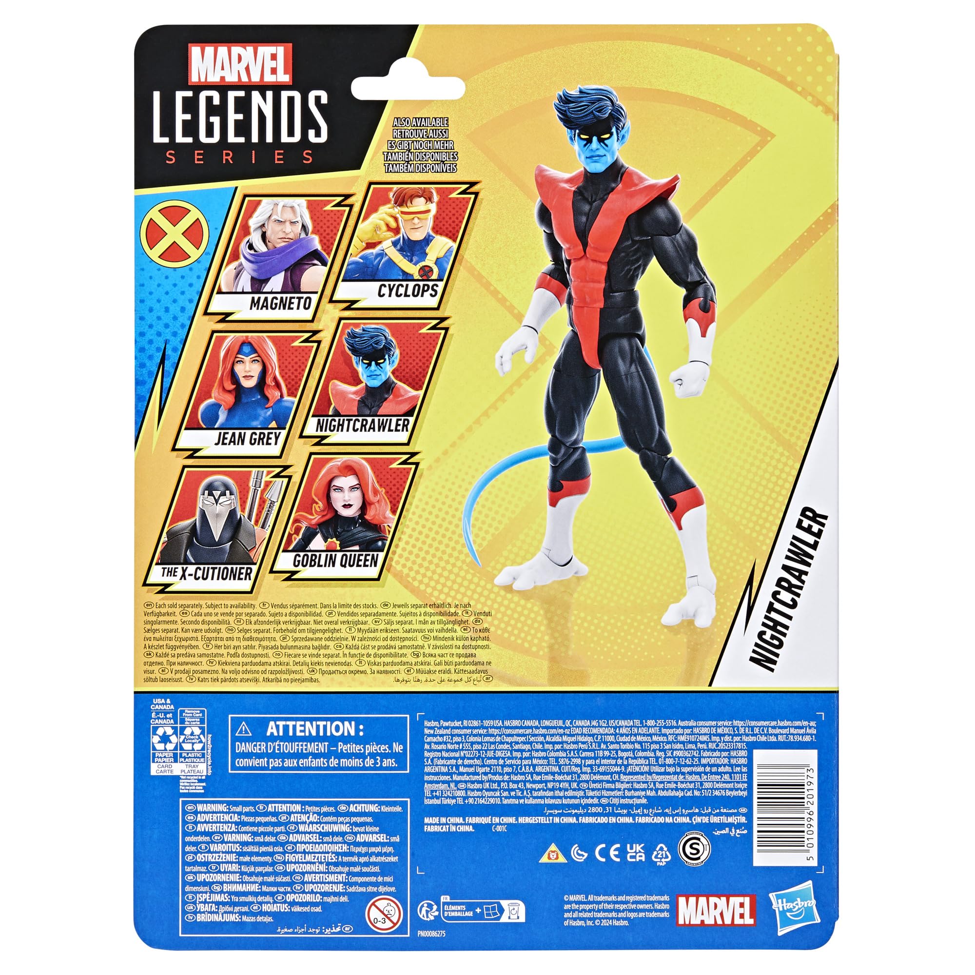 Foto 3 | Figura De Acción Marvel Legends Series Nightcrawler X-men '97 - Venta Internacional.