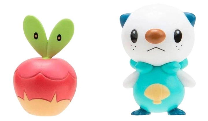 Foto 3 pulgar | Figura Oshawott Y Applin Jazwares Pokemon Battle Figure Pack