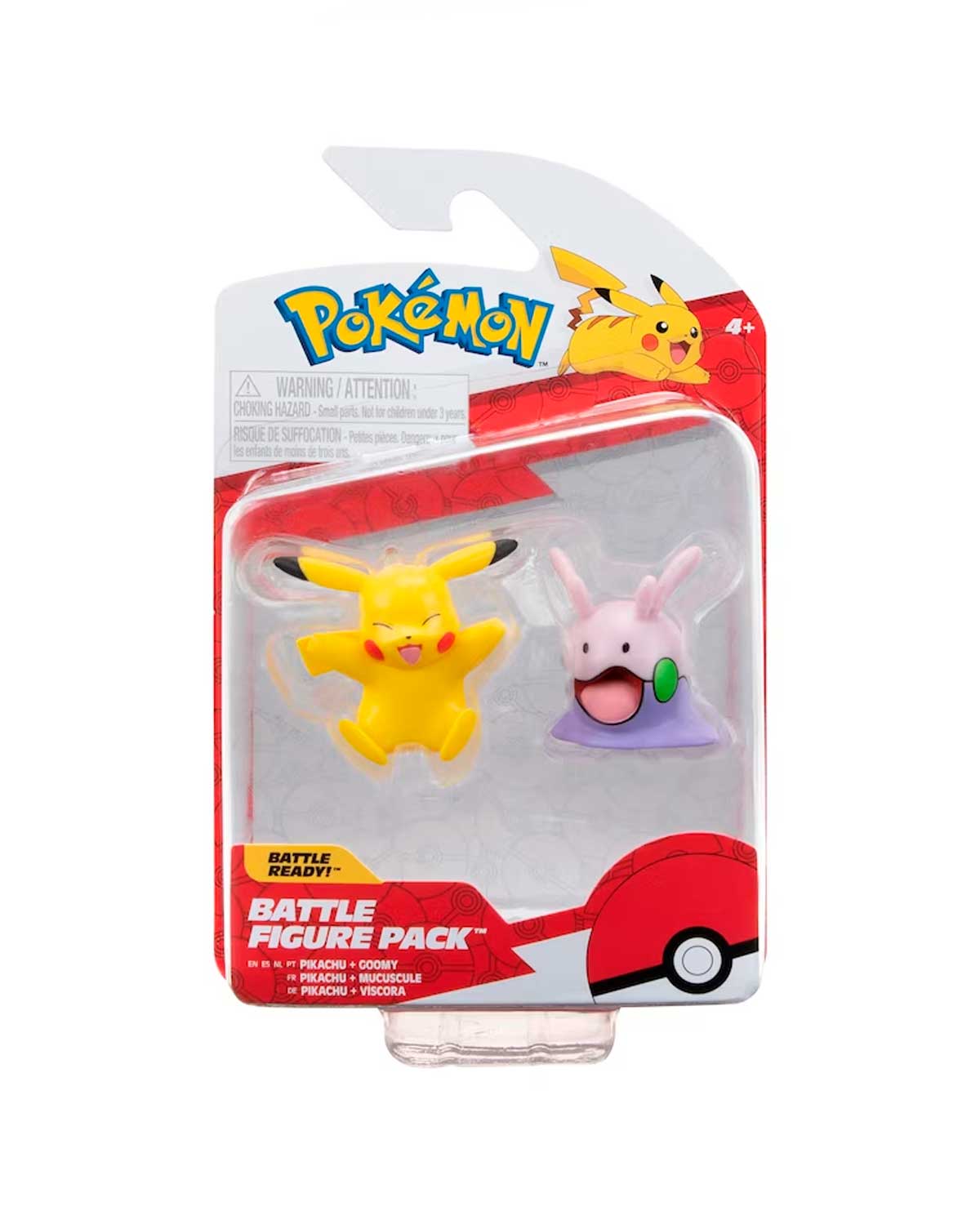 Foto 2 pulgar | Figura Pikachu Y Goomy Jazwares Pokemon Battle Figure Pack