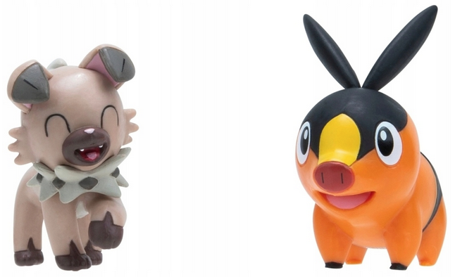 Foto 3 pulgar | Figura Tepig Y Rockruff Jazwares Pokemon Battle Figure Pack