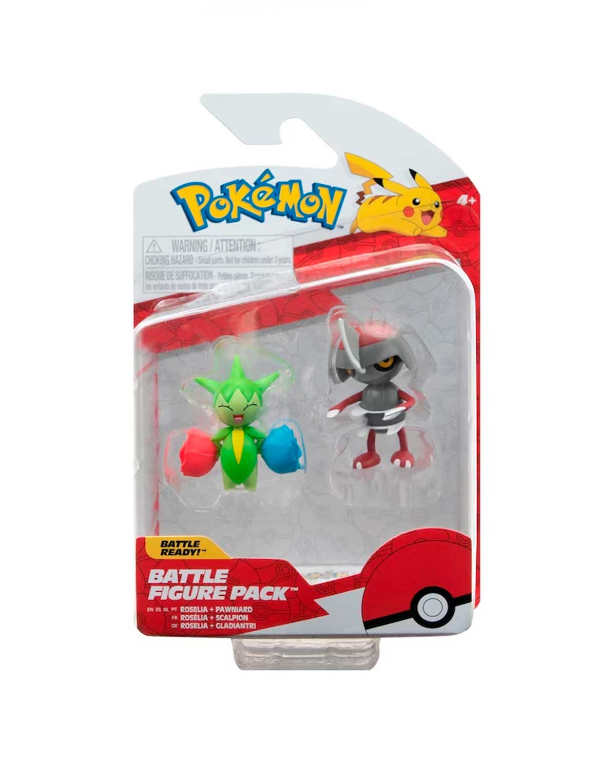 Foto 2 pulgar | Figura Roselia Y Pawniard Jazwares Pokemon Battle Figure Pack