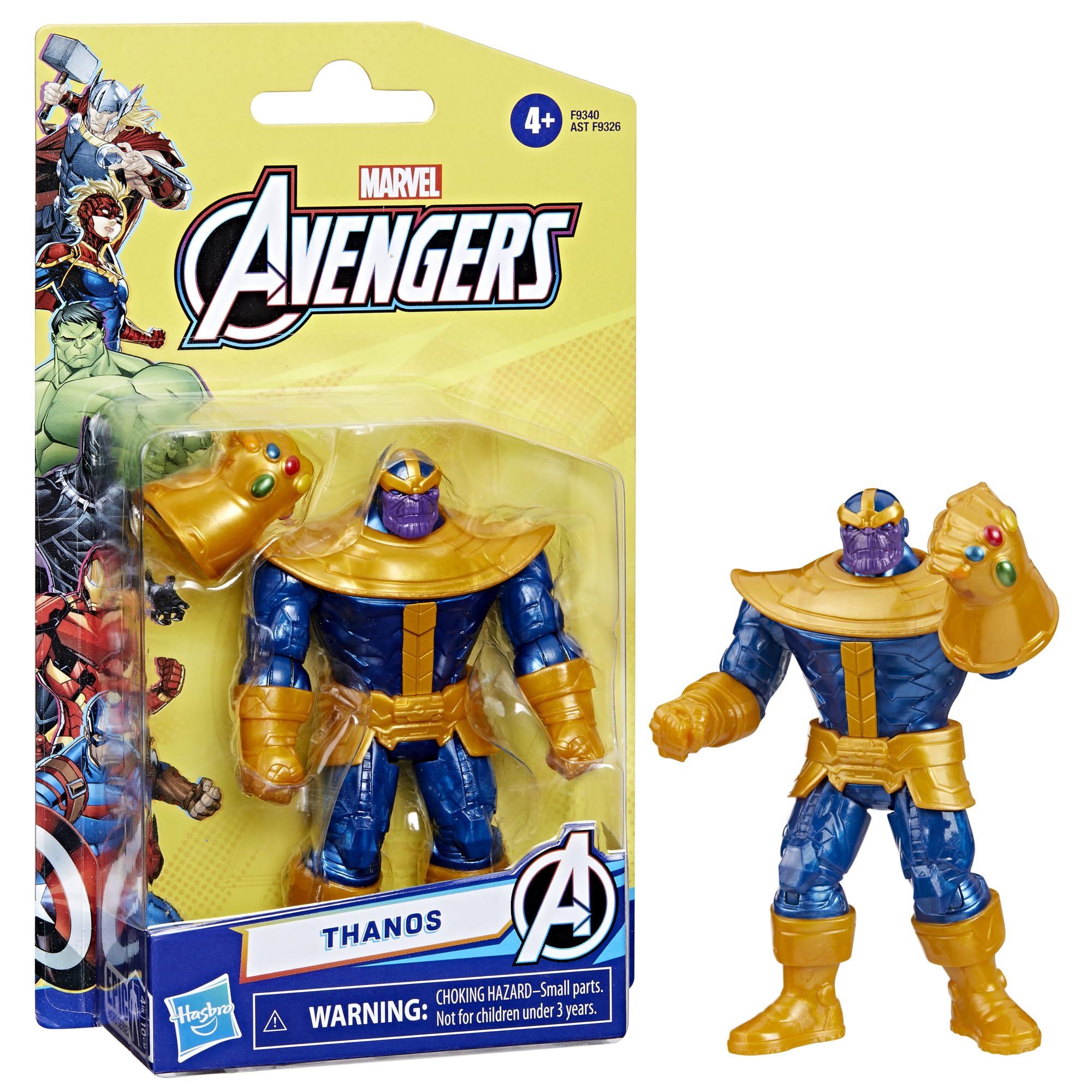 Foto 4 pulgar | Figura de Acción Marvel Epic Hero Series Thanos Deluxe 10 cm - Venta Internacional