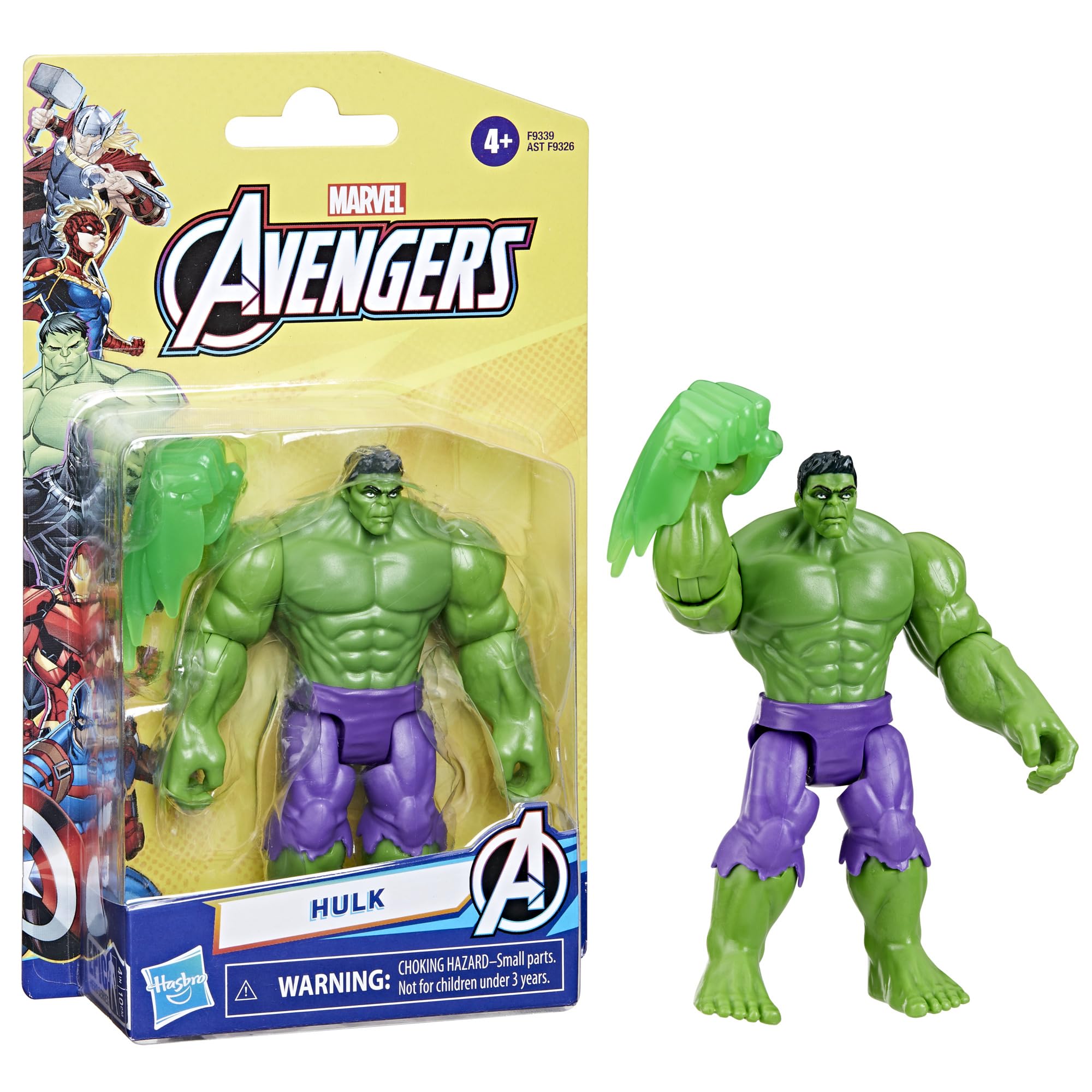 Foto 4 pulgar | Figura de Acción Marvel Epic Hero Series Hulk Deluxe 10 cm - Venta Internacional