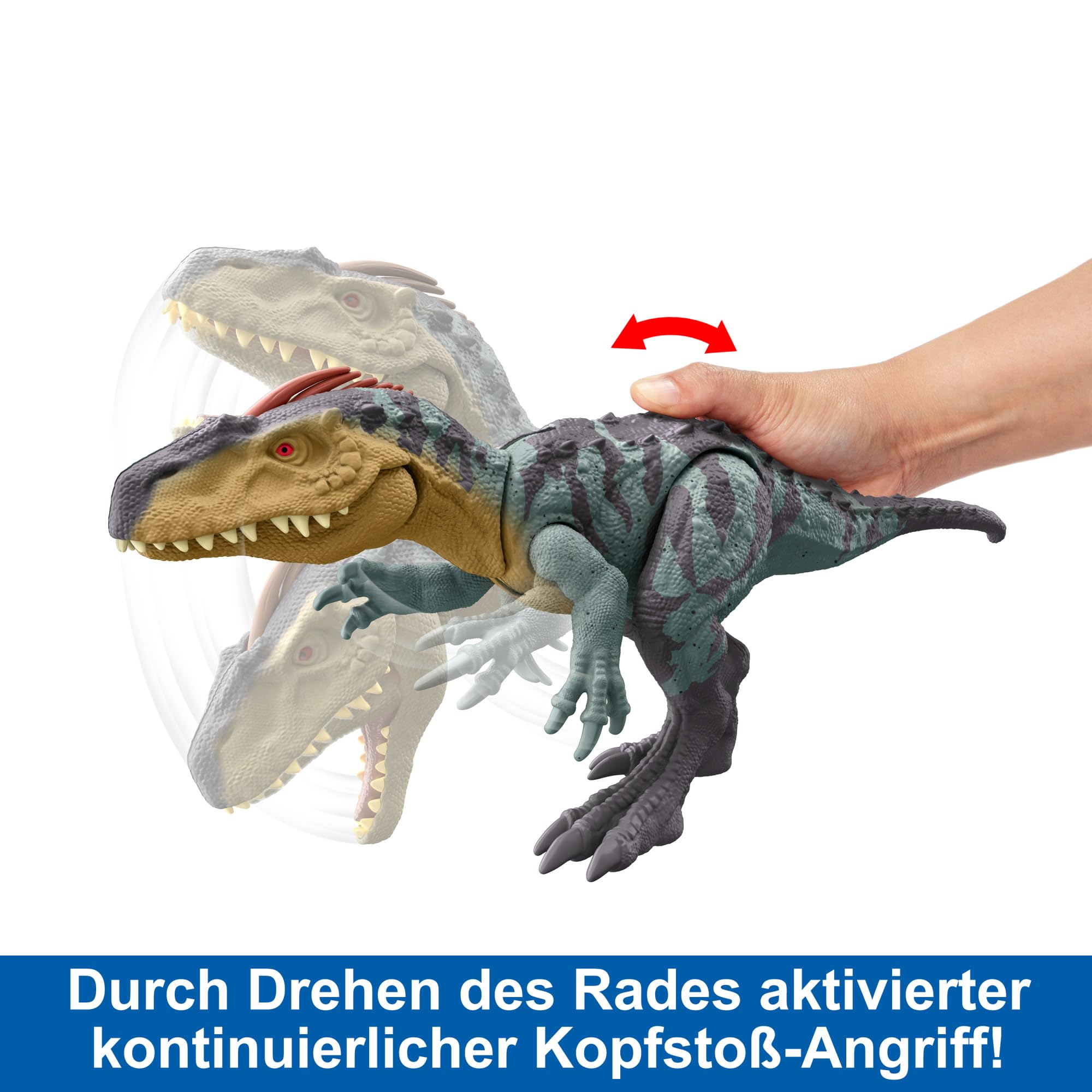 Foto 3 | Figura De Acción Mattel Jurassic World Gigantic Trackers Neovenator - Venta Internacional.