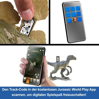 Foto 4 | Figura De Acción Mattel Jurassic World Gigantic Trackers Neovenator - Venta Internacional.