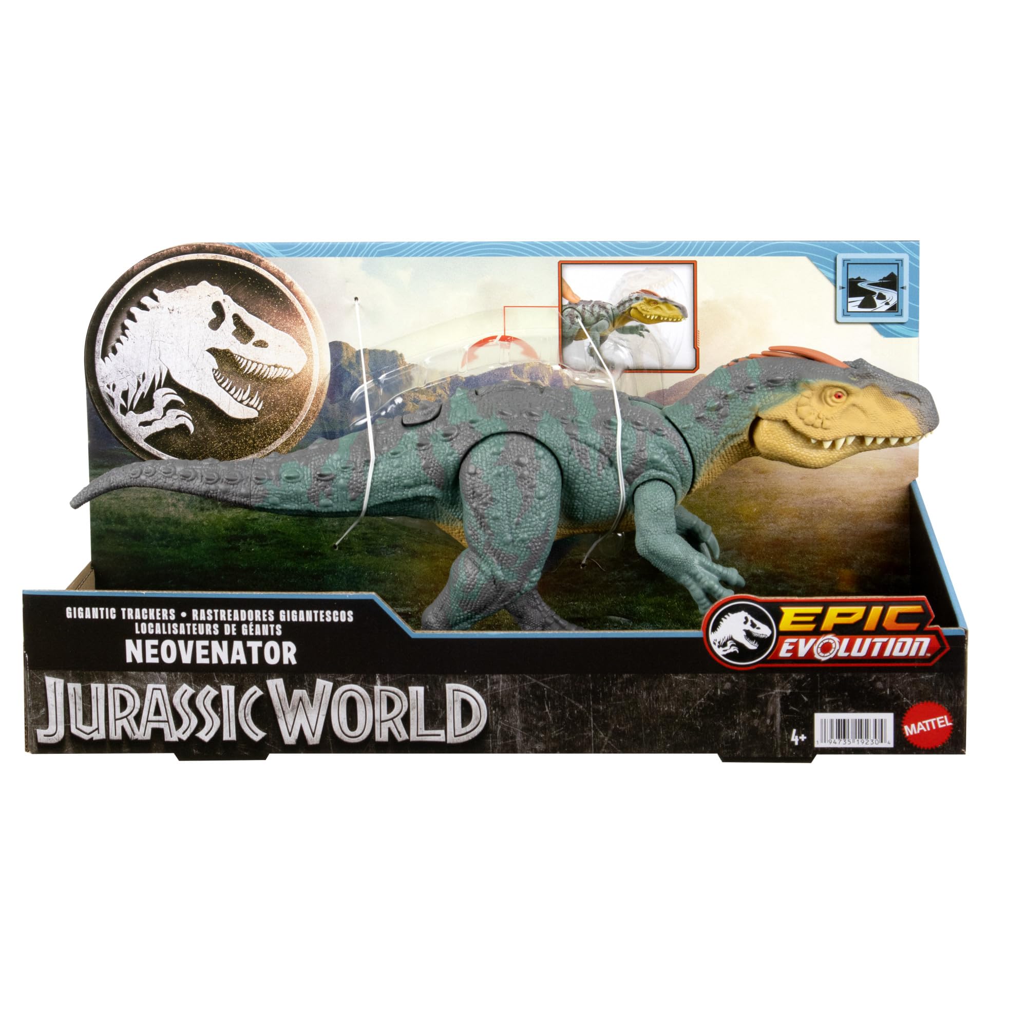 Foto 7 pulgar | Figura De Acción Mattel Jurassic World Gigantic Trackers Neovenator - Venta Internacional.