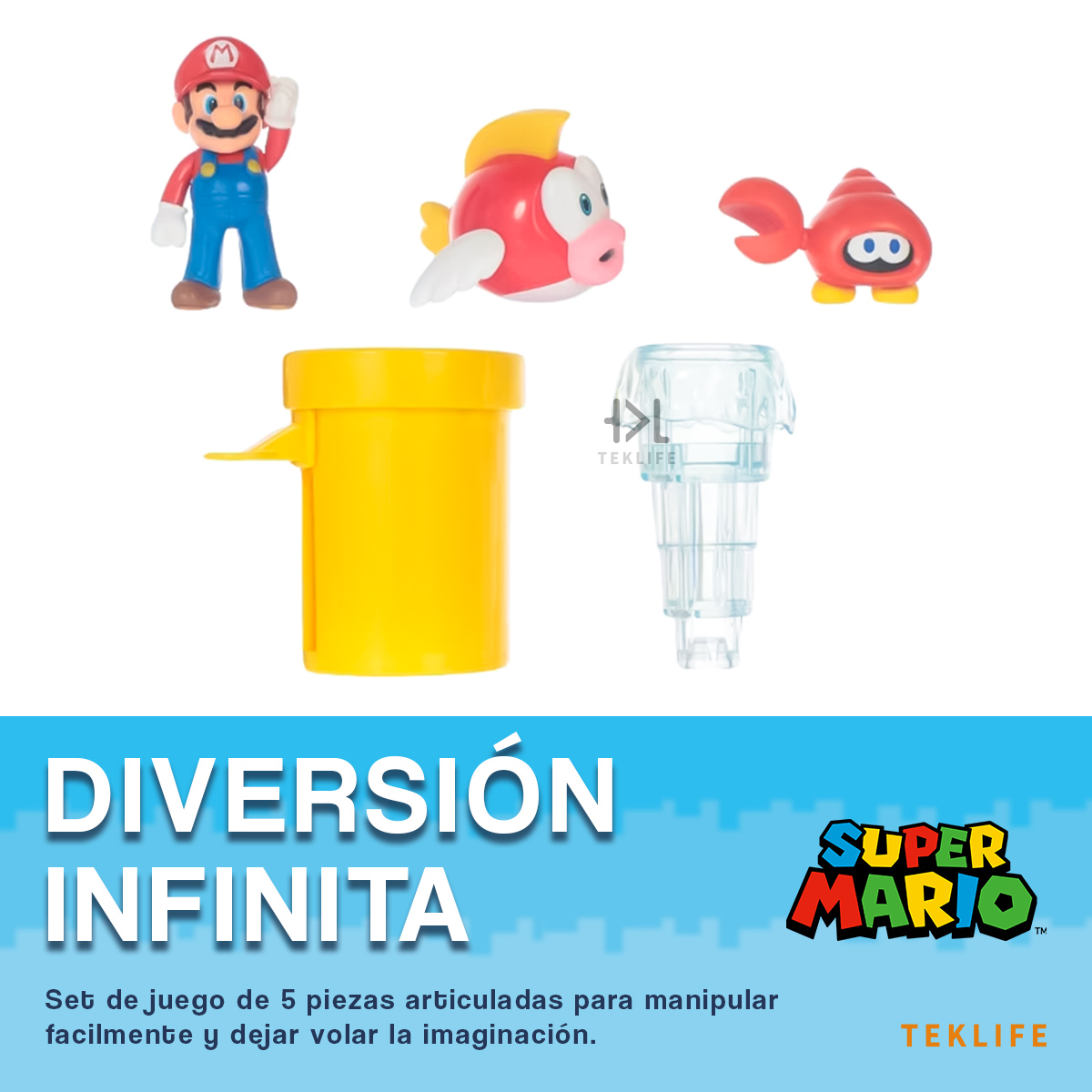 Foto 6 pulgar | Super Mario Bros Diorama Set Archipielago Almíbar