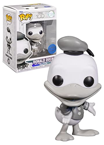 Foto 2 pulgar | Figura Funko Disney 100 Pato Donald Pop En Blanco Y Negro! - Venta Internacional.