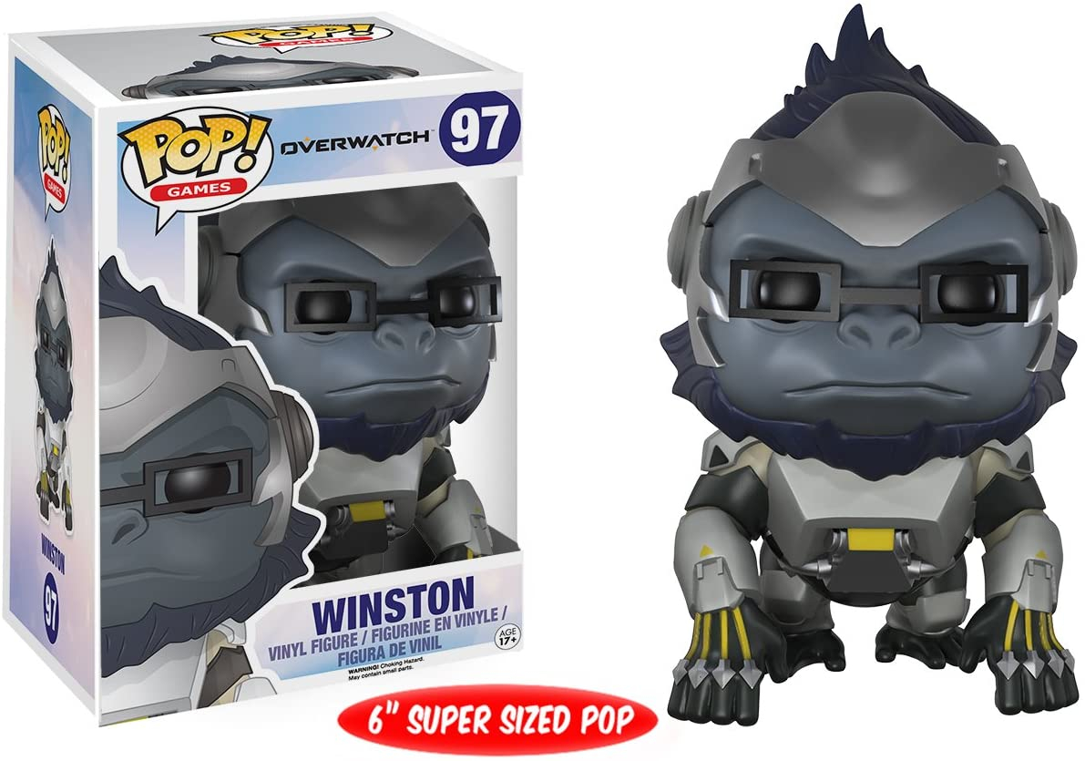 Foto 3 pulgar | ¡funko Pop! Juegos: Figura De Acción De Overwatch - Winston, 6'' - Venta Internacional.