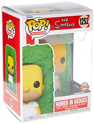 Foto 4 pulgar | Figura Funko Pop! Homero En Setos De Los Simpson, 10 Cm - Ee - Venta Internacional.