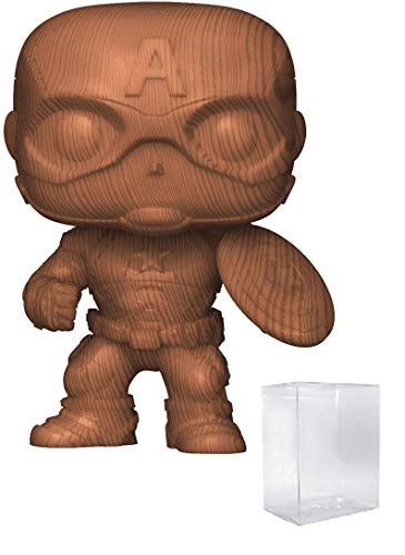 Foto 2 pulgar | Figura De Vinilo Funko Captain America Wood Deco #584 Avengers - Venta Internacional.
