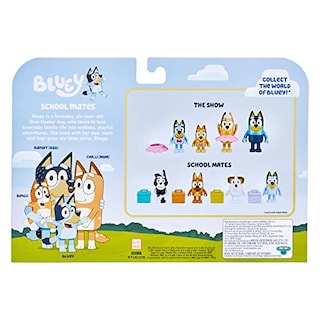 Foto 6 | Bluey School Friends — School Mates, Paquete De 4, Figuras D - Venta Internacional.