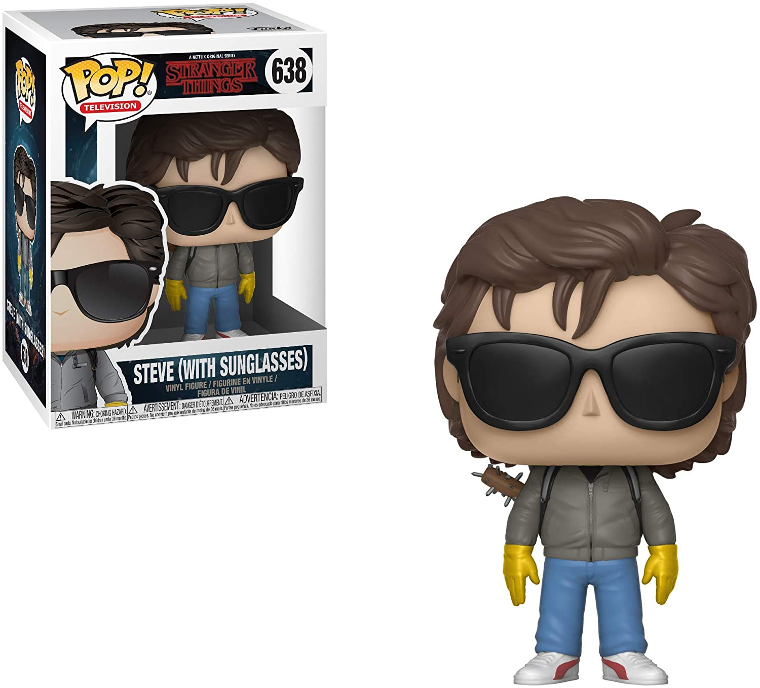 Foto 4 pulgar | ¡funko Pop! Tv: Strangers Things - Steve Con Gafas De Sol, Multicolor - Venta Internacional.