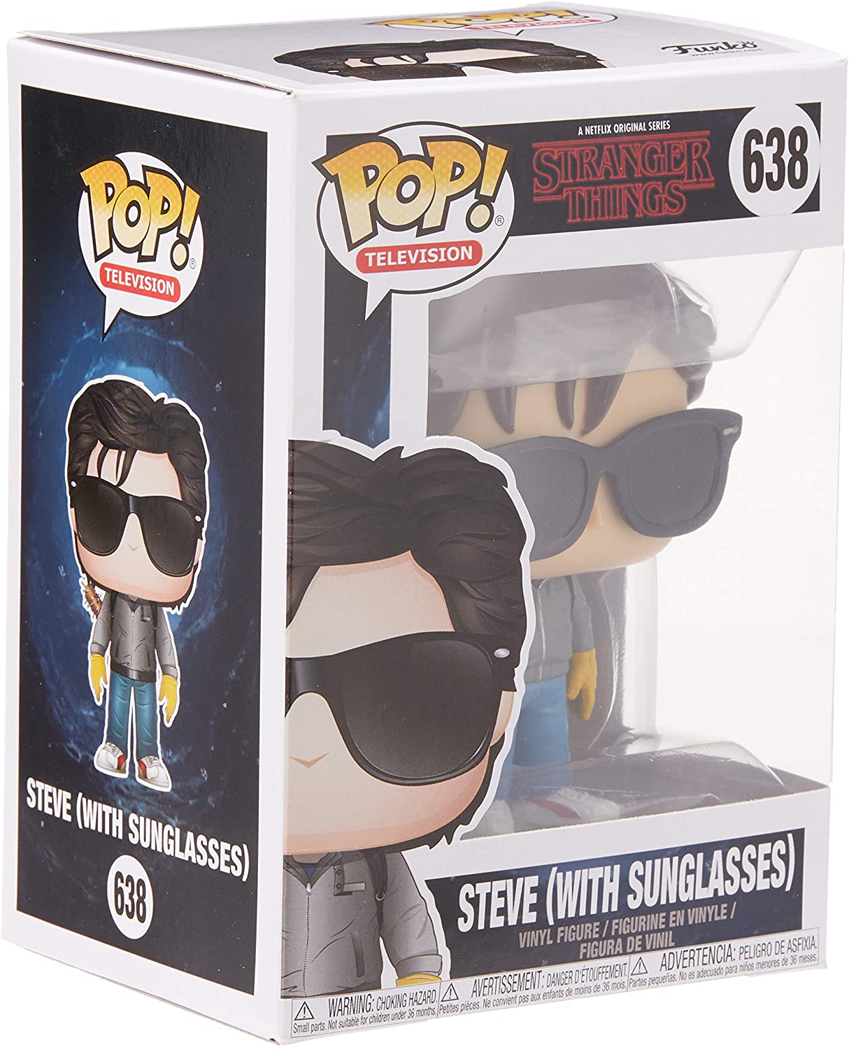 Foto 6 pulgar | ¡funko Pop! Tv: Strangers Things - Steve Con Gafas De Sol, Multicolor - Venta Internacional.