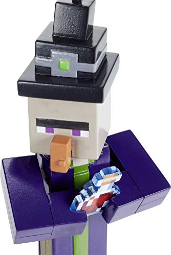 Foto 2 | Minecraft Witch 3.25 Escala 3.25'' Videojuego Auténtica Figura De Acción Con Accesorio Y Craft-a-block - Venta In