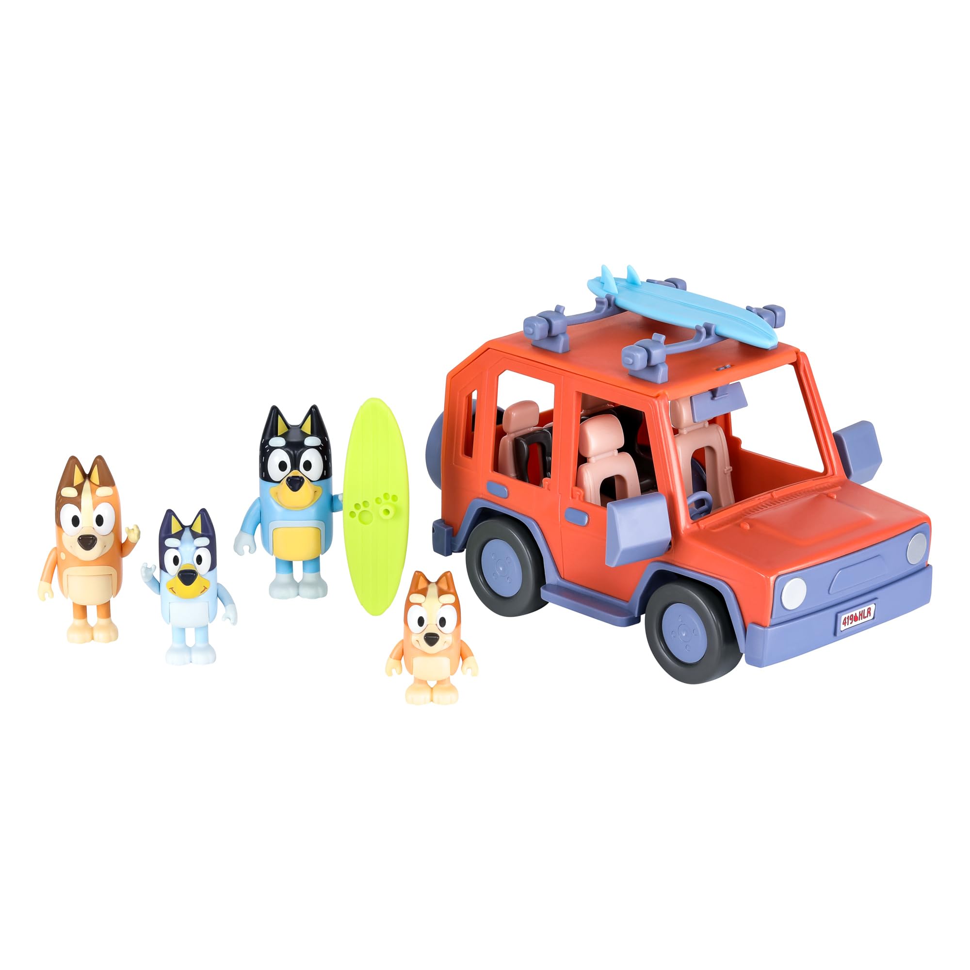 Foto 2 | Vehículo 4wd Toy Bluey Heeler Family Con 4 Figuras Y Accesorios - Venta Internacional.