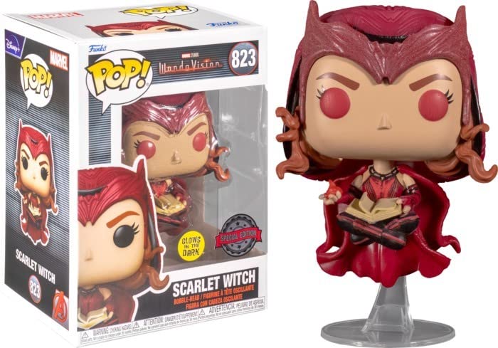 Foto 2 pulgar | ¡funko Pop! Figura De Vinilo Wandavision Scarlet Witch Glow-in-th - Venta Internacional.