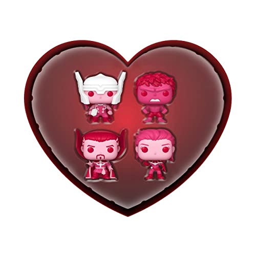 Foto 1 | Pocket Pop Funko Marvel Classic Val, Paquete De 4, Feliz Día De San Valentín - Venta Internacional.