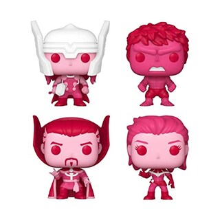 Foto 2 | Pocket Pop Funko Marvel Classic Val, Paquete De 4, Feliz Día De San Valentín - Venta Internacional.