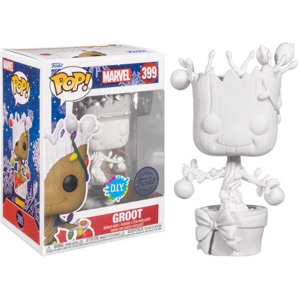 Foto 2 pulgar | Funko Pop! De Colección Vinilo Marvel Groot Holiday Diy - Venta Internacional.