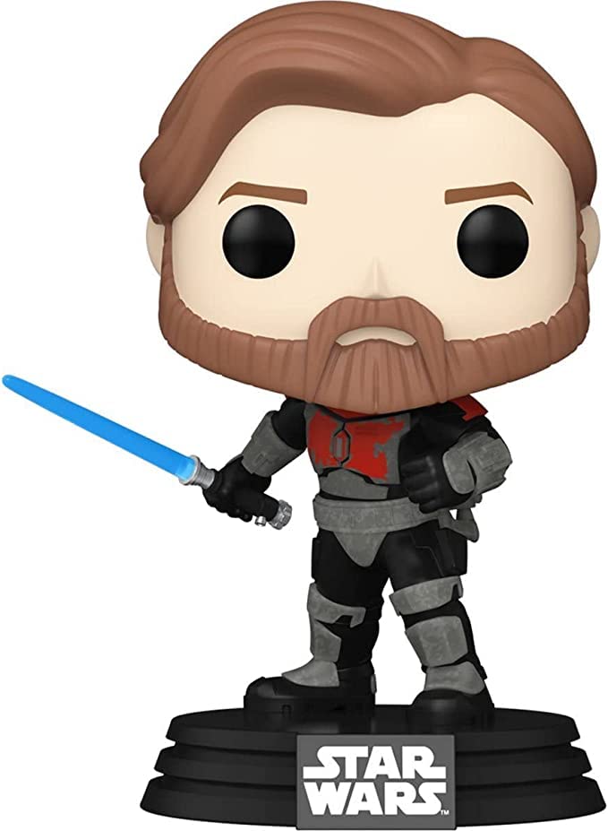 Foto 2 | Figura De Acción Funko Pop! Star Wars: La Guerra De Los Clones, Obi-wan - Venta Internacional.