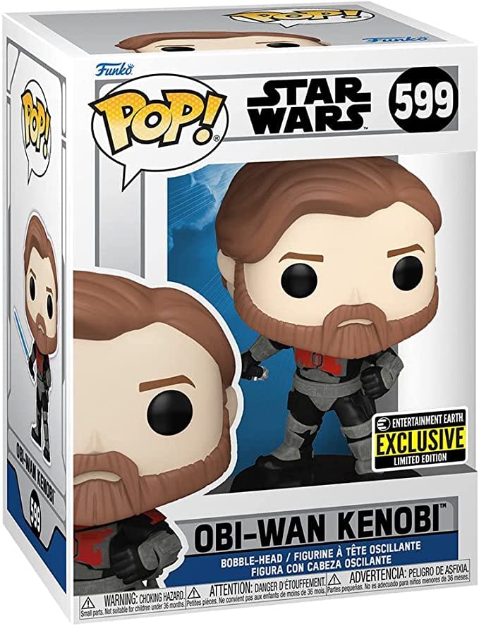 Foto 3 | Figura De Acción Funko Pop! Star Wars: La Guerra De Los Clones, Obi-wan - Venta Internacional.