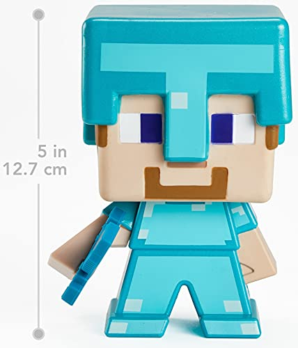 Foto 3 pulgar | Figura De Edición Especial De Minecraft 2021: Steve Con Arma - Venta Internacional.