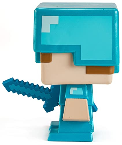 Foto 5 pulgar | Figura De Edición Especial De Minecraft 2021: Steve Con Arma - Venta Internacional.