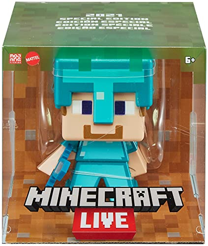 Foto 7 pulgar | Figura De Edición Especial De Minecraft 2021: Steve Con Arma - Venta Internacional.