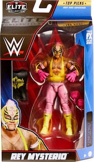 Foto 2 | Figura De Acción Mattel Wwe Top Picks Elite Rey Mysterio 15 Cm - Venta Internacional.