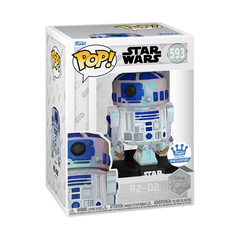 Foto 3 pulgar | Vinilo Bobblehead Funko Pop! R2-d2 Facet #593 Clear Exclusive - Venta Internacional.