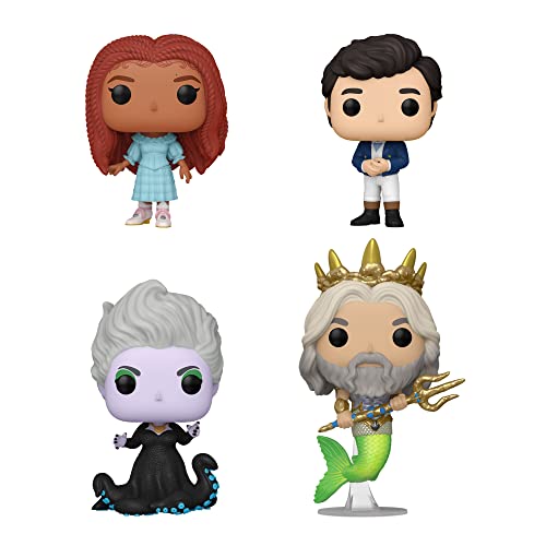 Foto 2 pulgar | ¡funko Pop! Set De 4 Unidades De Acción Real De La Sirenita Ariel Ursula  - Venta Internacional.