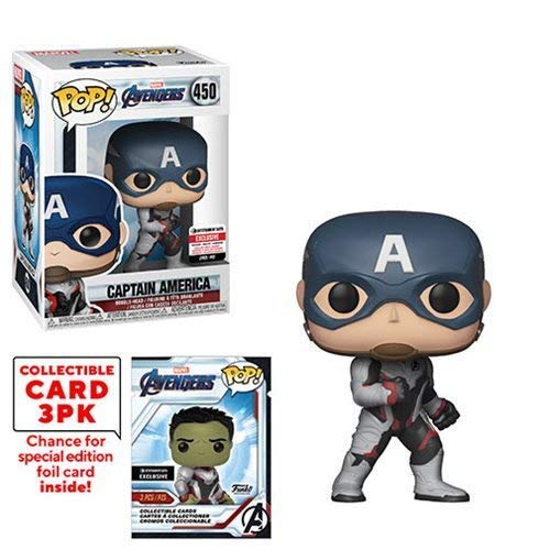 ¡funko Pop! Marvel Avengers Captain America (endgame) Con Tarjeta Colectiva Exclusiva Ee - Venta Internacional.