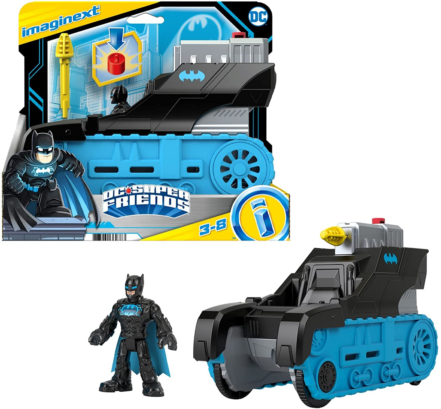 Foto 2 pulgar | Vehículo De Transporte Fisher-price Imaginext Dc Super Friends B - Venta Internacional.
